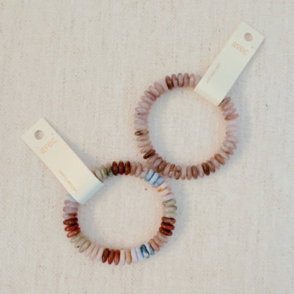 Blush & Earthy Canyon Natural Stone Stretch Bracelet