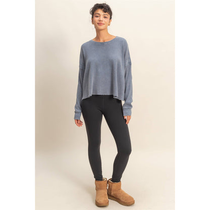 Can’t Crop the Feeling Open Back Knit Top