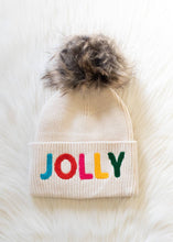 Load image into Gallery viewer, Beige Jolly Knit Pom Hat