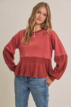 Load image into Gallery viewer, Soft Autumn Mixed Media Sweatshirt