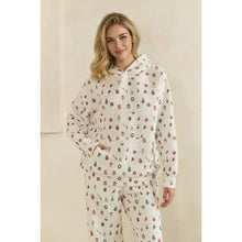 Load image into Gallery viewer, Cozy Holiday Print Lounge Hoodie