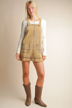 Load image into Gallery viewer, All Washed Up Denim Overall Mini Dress