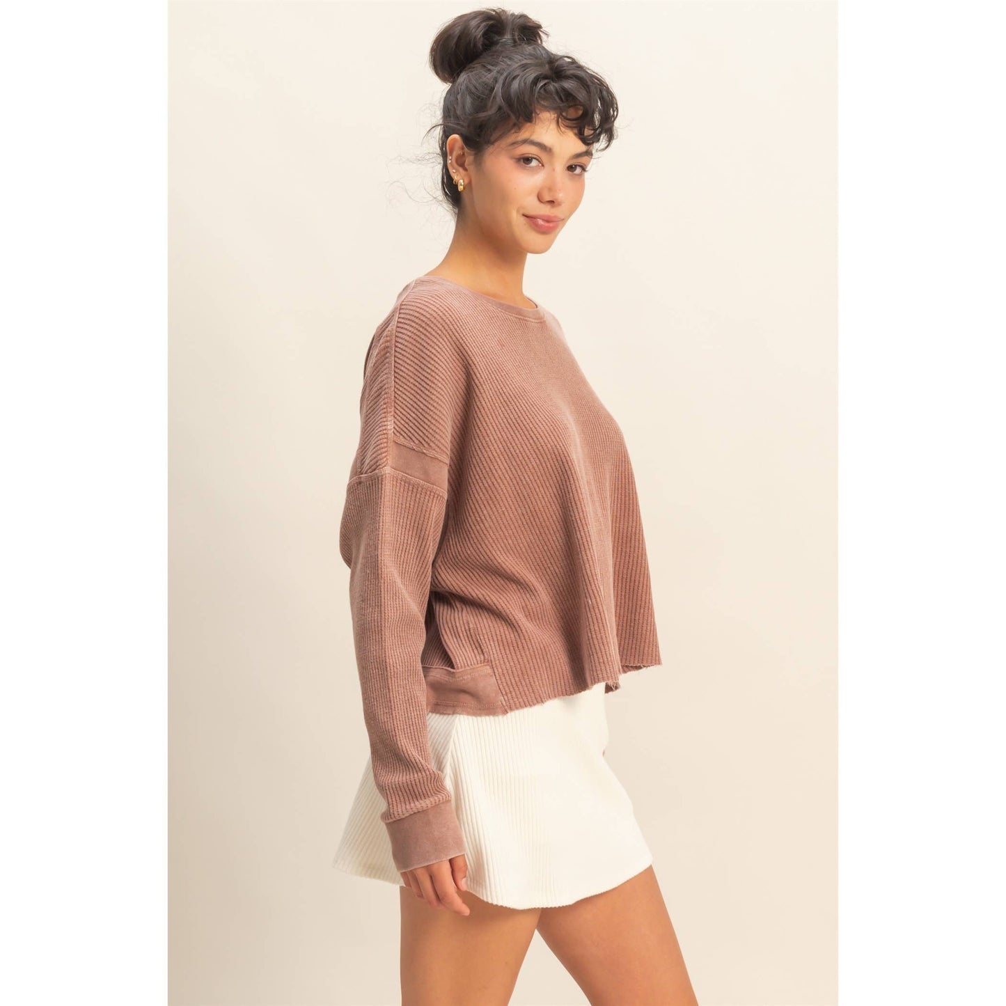 Can’t Crop the Feeling Open Back Knit Top