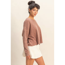 Load image into Gallery viewer, Can’t Crop the Feeling Open Back Knit Top