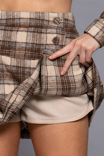 Prep School Plaid Skirt w/ Inner Brief