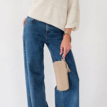 Load image into Gallery viewer, Suede Emma Woven Clutch Wristlet