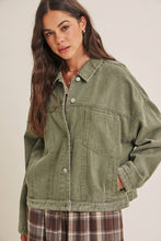 Load image into Gallery viewer, Rustic Road Mineral-Washed Twill Oversized Layering Jacket