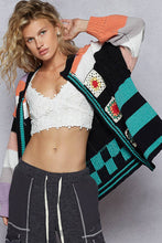 Load image into Gallery viewer, Granny Square Patch Open Cardigan