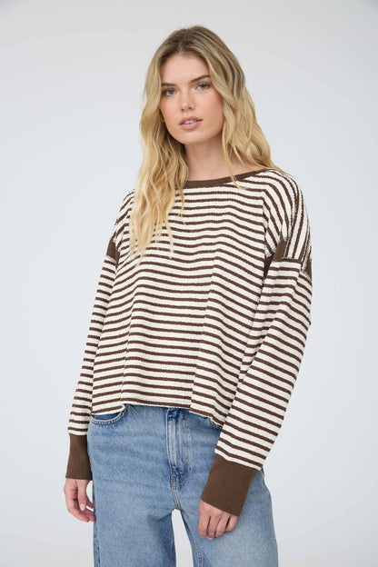 Espresso Yourself Striped Top