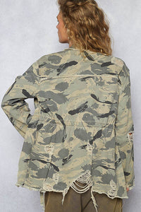 Hidden Agenda Camo Print Jacket