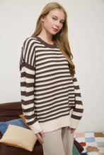 Load image into Gallery viewer, Coffee &amp; Cream Front Seam Sweater