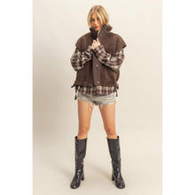 Load image into Gallery viewer, Cool Weather Vibes Sherpa Vest with Tie-Up Side Details