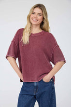 Load image into Gallery viewer, Faded Indigo Knit Sweater