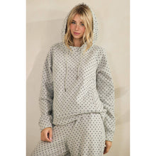 Load image into Gallery viewer, Cozy Micro Polka Dot Hoodie