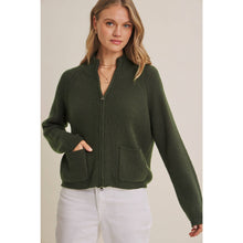 Load image into Gallery viewer, Simple Comfort 2-Way Zip Everyday Sweater Jacket With Pockets