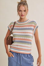 Load image into Gallery viewer, Seasonless Transitional Stripe Sweater  Vest