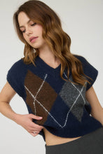 Load image into Gallery viewer, Autumn Argyle Sweater Vest