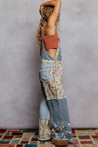 Canyon Bloom Printed Overalls
