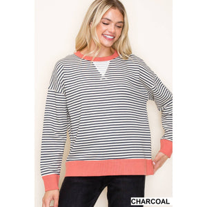 Between the Lines Crewneck Pullover