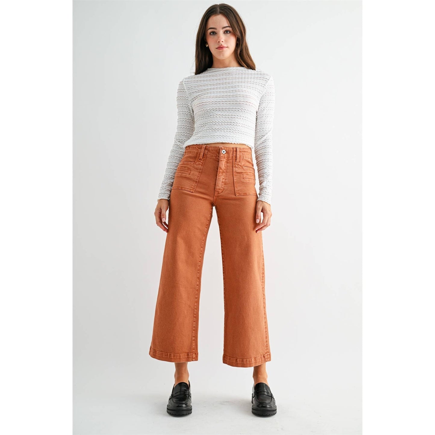 Feeling Rustic High-Rise Cropped Mica