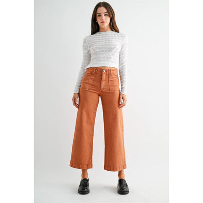 Feeling Rustic High-Rise Cropped Mica