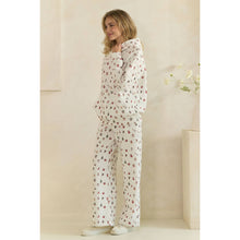 Load image into Gallery viewer, Cozy Holiday Print Lounge Hoodie