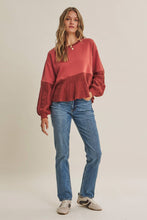 Load image into Gallery viewer, Soft Autumn Mixed Media Sweatshirt
