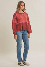 Load image into Gallery viewer, Soft Autumn Mixed Media Sweatshirt