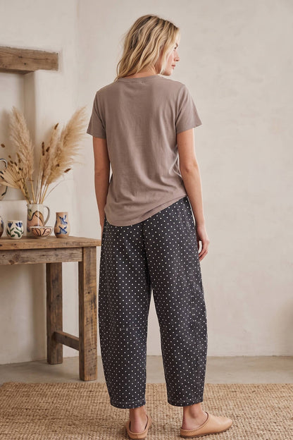 Oversized Mineral Washed Scuba Barrel Lounge Pants