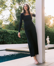 Load image into Gallery viewer, Onyx Cropped Wide Leg Jeans