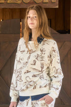 Load image into Gallery viewer, Western Print Crew Neck Knit Top