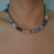 Load image into Gallery viewer, Blush &amp; Earthy Canyon Natural Stone Beaded Necklace