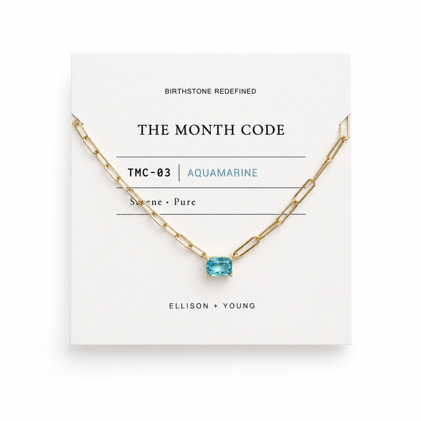 The Month Code Birthstone Necklace Collection