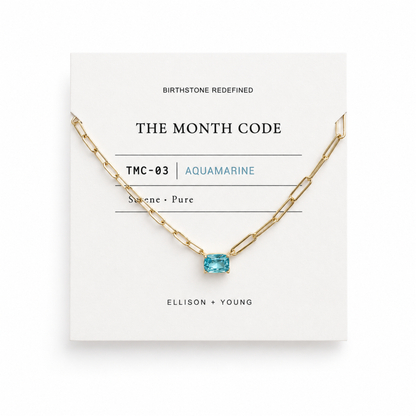 The Month Code Birthstone Necklace Collection