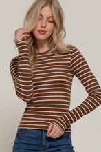 Load image into Gallery viewer, Stripes &amp; Vibes Long Sleeve Striped Knit Top