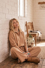 Load image into Gallery viewer, Scuba Half Zip Pullover &amp; Wide Leg Pants Set