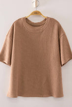 Load image into Gallery viewer, NT12901-Textured Short Sleeve Top
