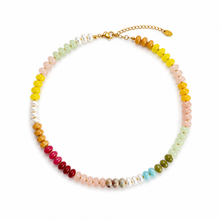 Load image into Gallery viewer, Color Garden Beaded Necklace – Natural Stone Beads Mix