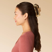 Load image into Gallery viewer, Recycled Plastic Jumbo Open Shape Claw Clip - Chocolate Marble
