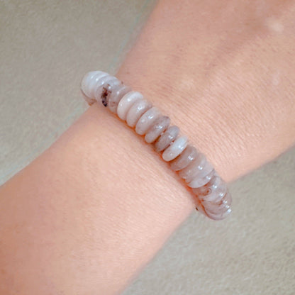 Blush & Earthy Canyon Natural Stone Stretch Bracelet