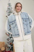 Load image into Gallery viewer, Cold Front Sherpa Denim Jacket