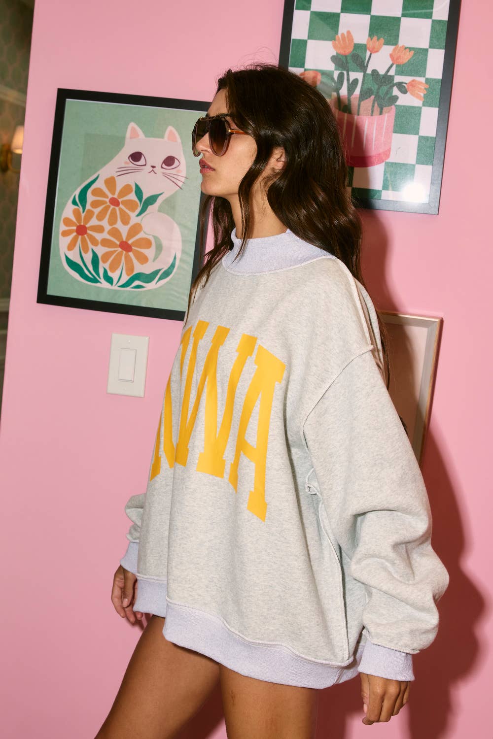 IOWA Reversible Mock Neck Sweatshirt