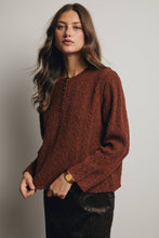 Load image into Gallery viewer, Buttoned Up &amp; Cozy Cable Knit Henley Sweater