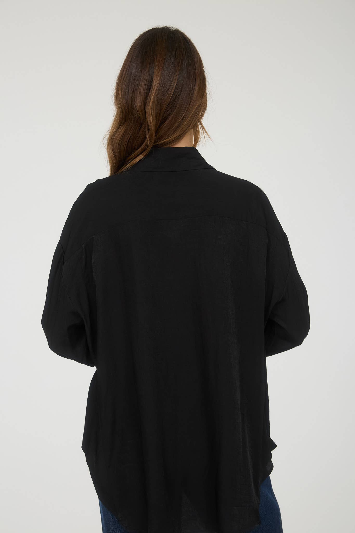 Feeling Bossy Oversized Button Down Long Sleeve Top
