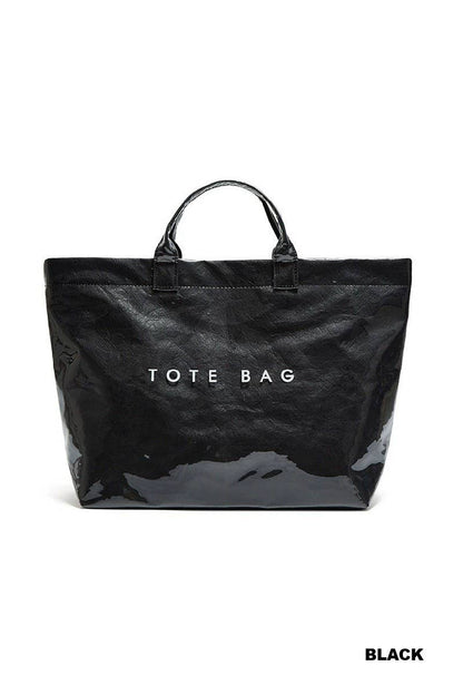 Solid Colors Pvc The Tote Bag