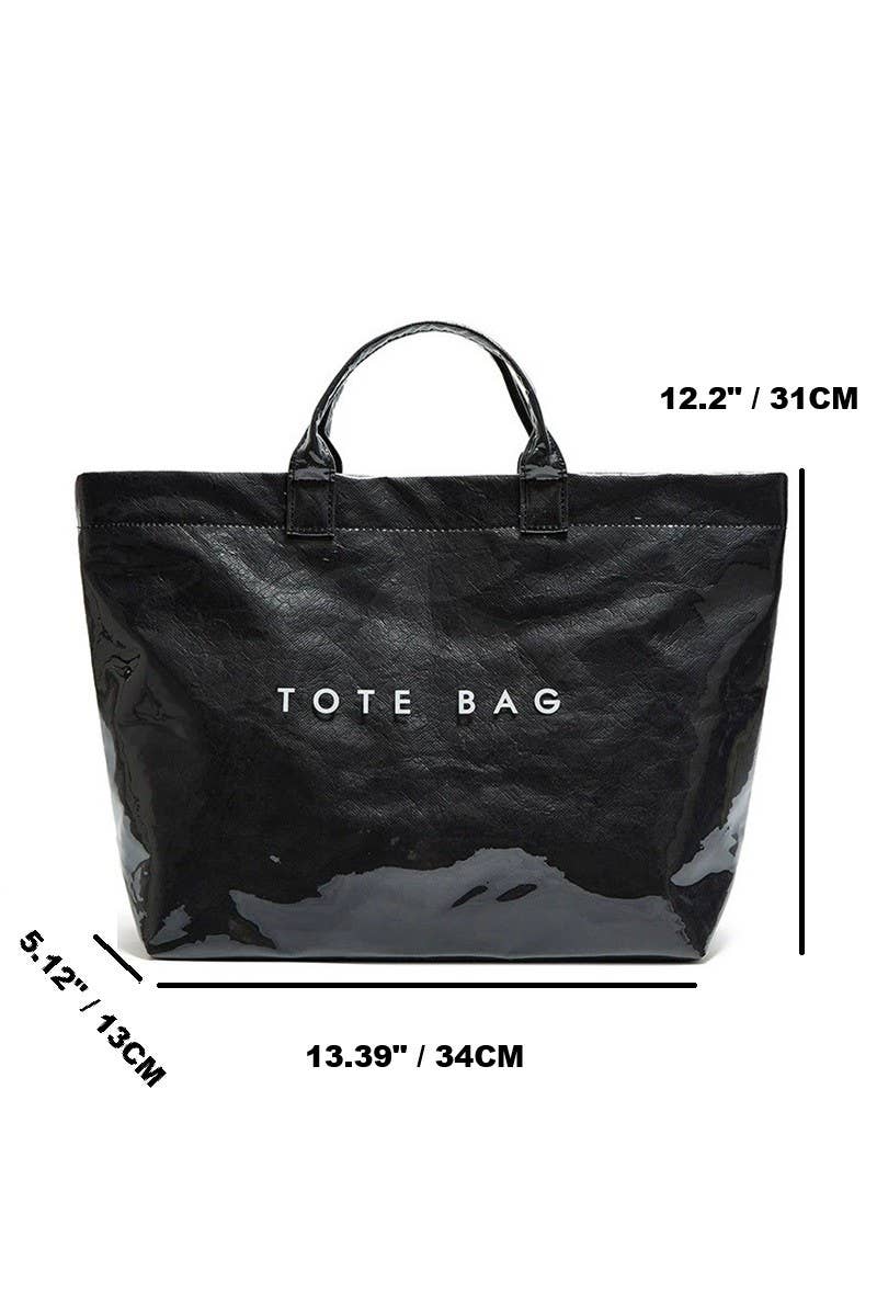 Solid Colors Pvc The Tote Bag