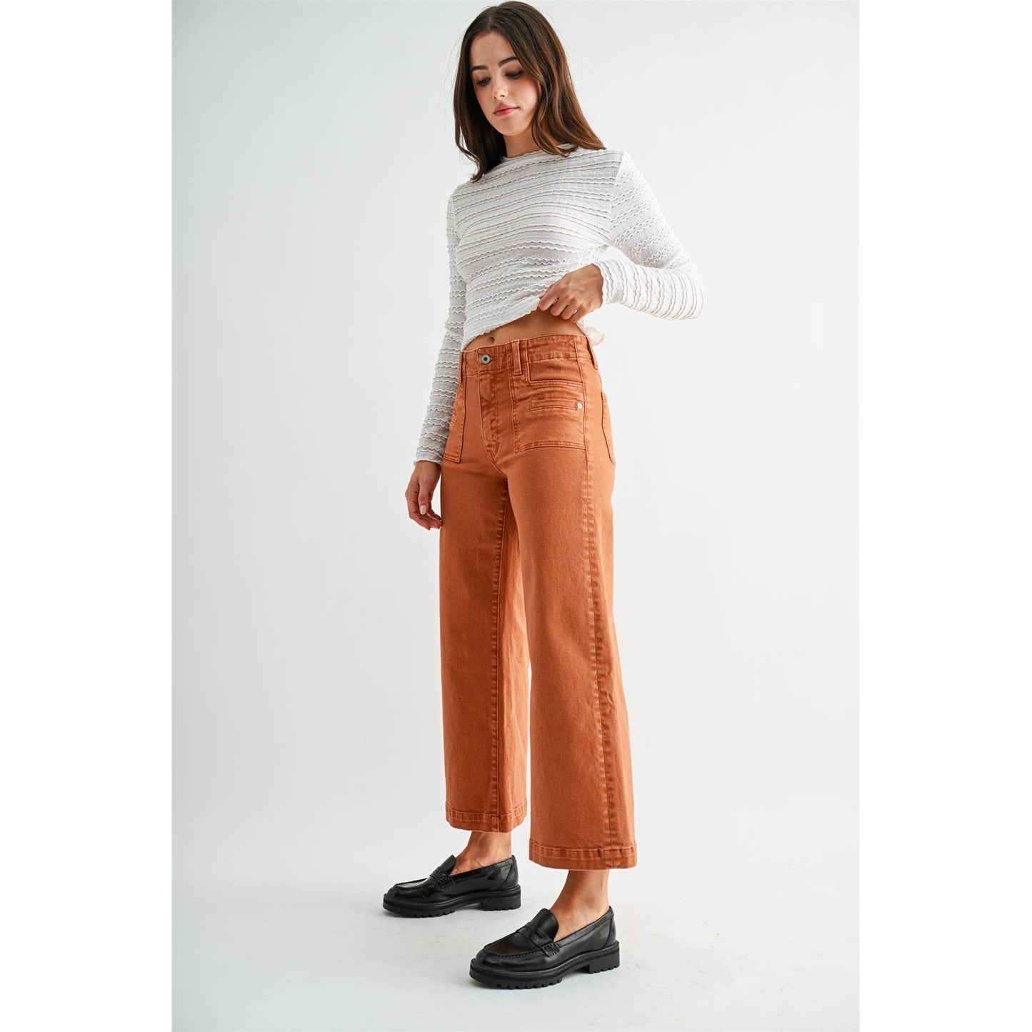 Feeling Rustic High-Rise Cropped Mica