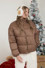 Load image into Gallery viewer, Cozy Lines Striped Puffer Jacket