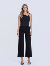 Load image into Gallery viewer, Onyx Cropped Wide Leg Jeans