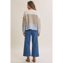 Load image into Gallery viewer, Morning Chai Color-block Sweater Cardigan